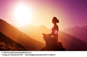 Meditating on mountain (larry derusha)